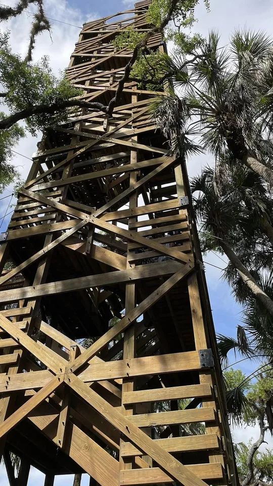 Elevated Canopy Walk structure at Myakka River State Park